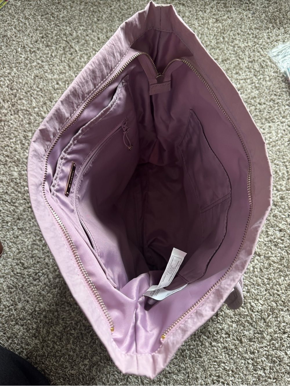 Lululemon Lavender Canvas Tote Bag with Dual Handles - Picture 7 of 9